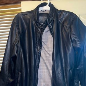 Calvin Klein Men’s Medium Leather Jacket